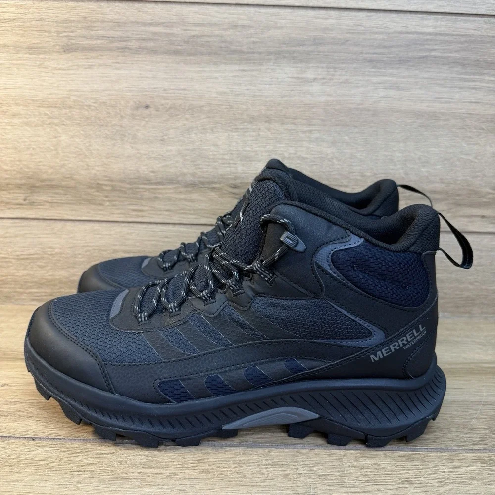 Merrell Speed Strike 2 Mid Waterproof Hiking Boot Men's Sz 11.5 Black J037833